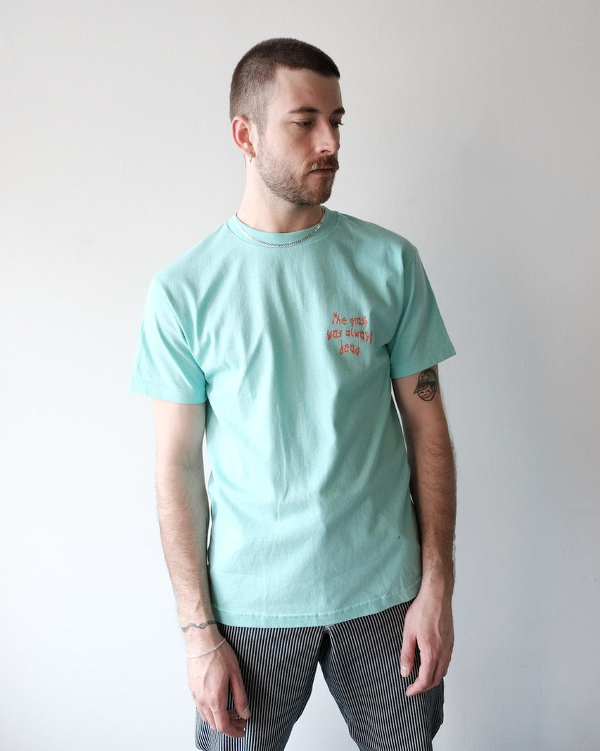 DATE NITE Tee, The Grass Was Always Dead BLUE