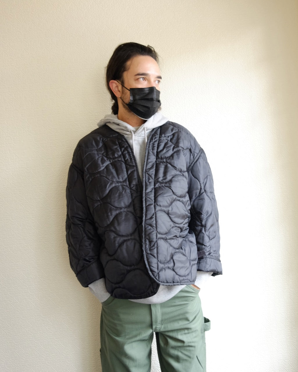 Vintage Military Liner, Black