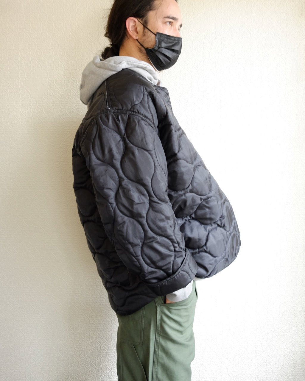 Vintage Military Liner, Black