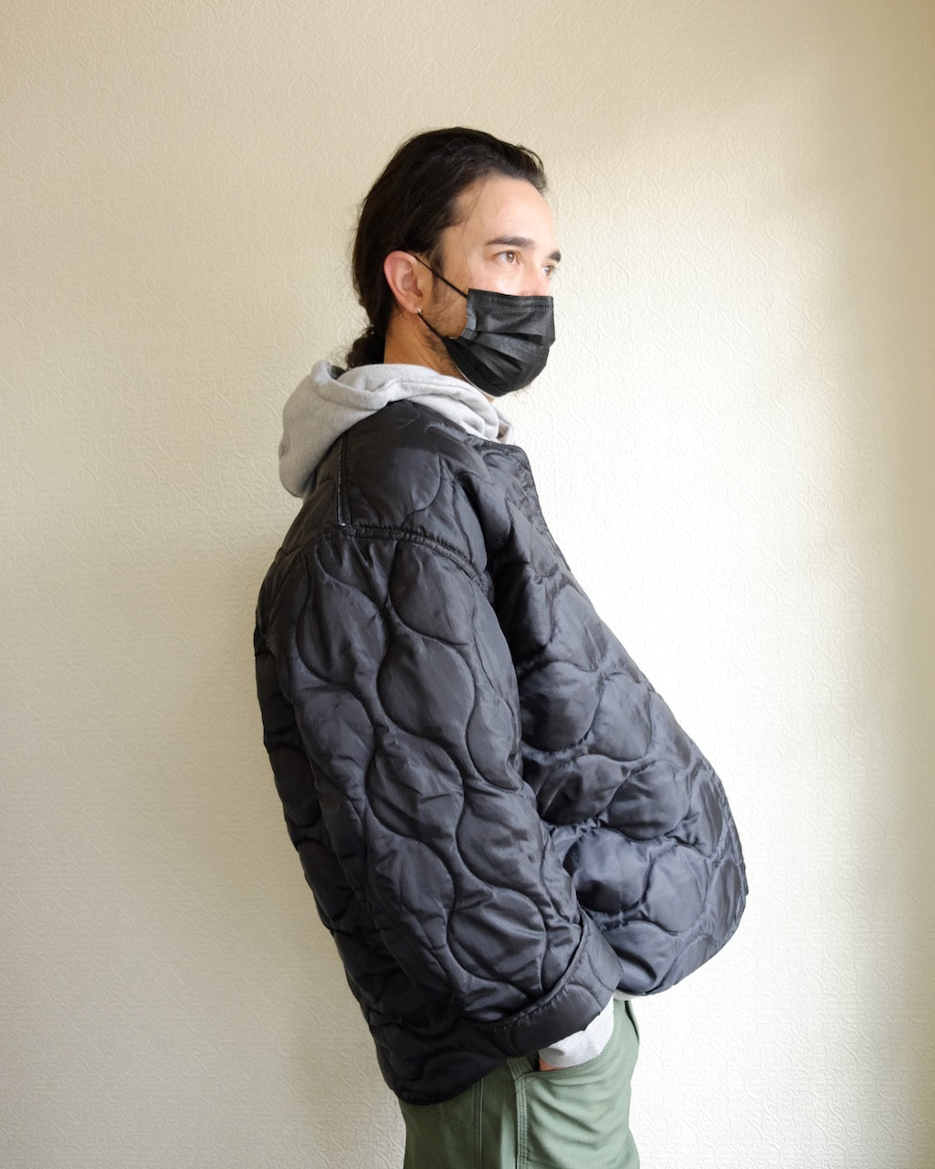 Vintage Military Liner, Black