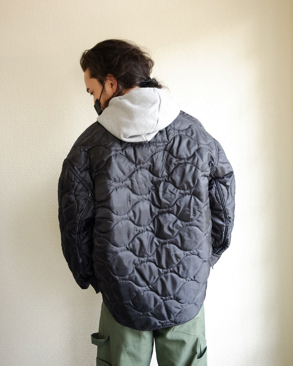 Vintage Military Liner, Black