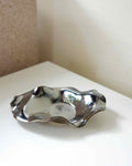 Large Oyster Dish, Black Mirror