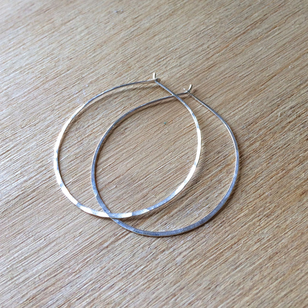 Classic Hoops, Sterling Silver