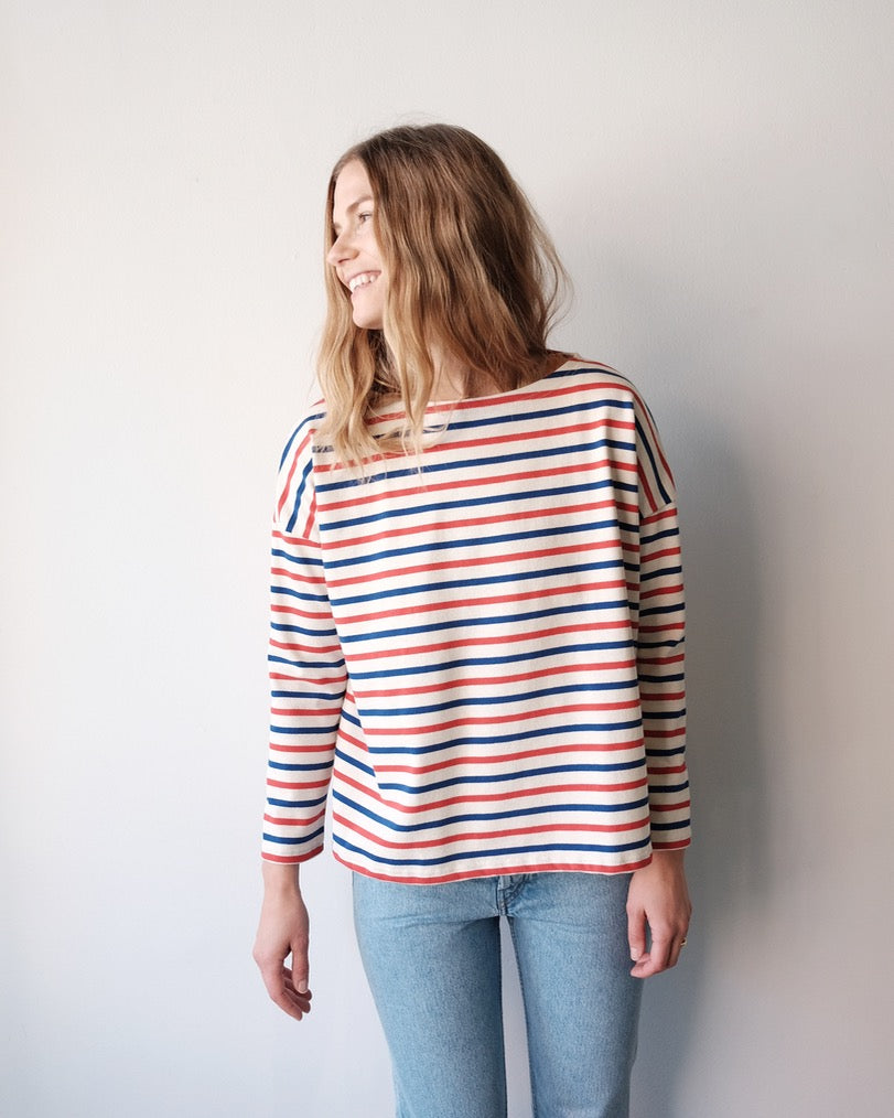 Mariniere Shirt, Tri Color