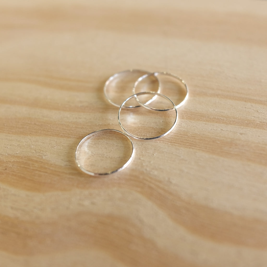 Simple First Knuckle Ring, Silver