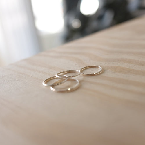 Simple First Knuckle Ring, Silver