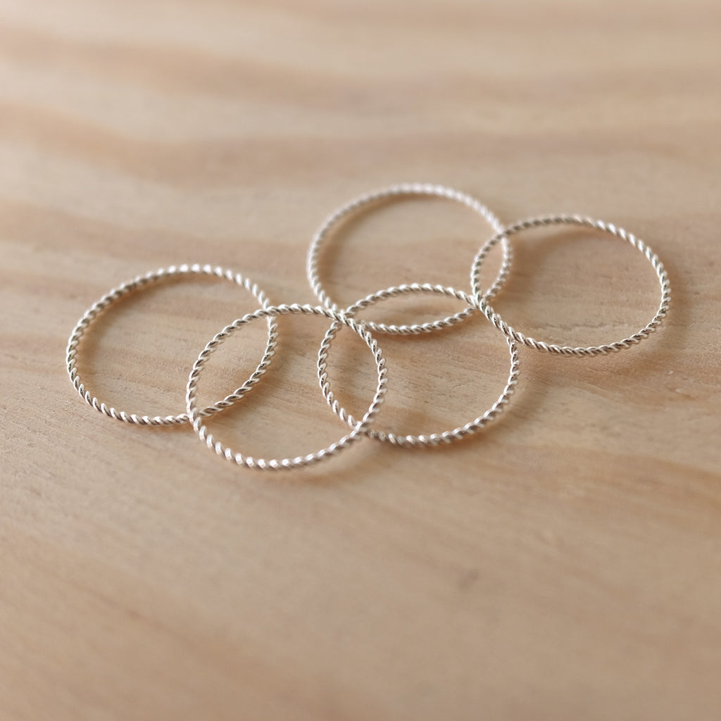 Twist Ring, Sterling Silver
